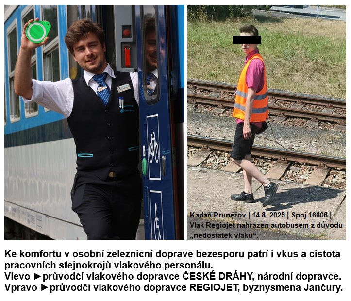 Ilustrační snímek k tématu RegioJet (stejnokroj/průvodčí)